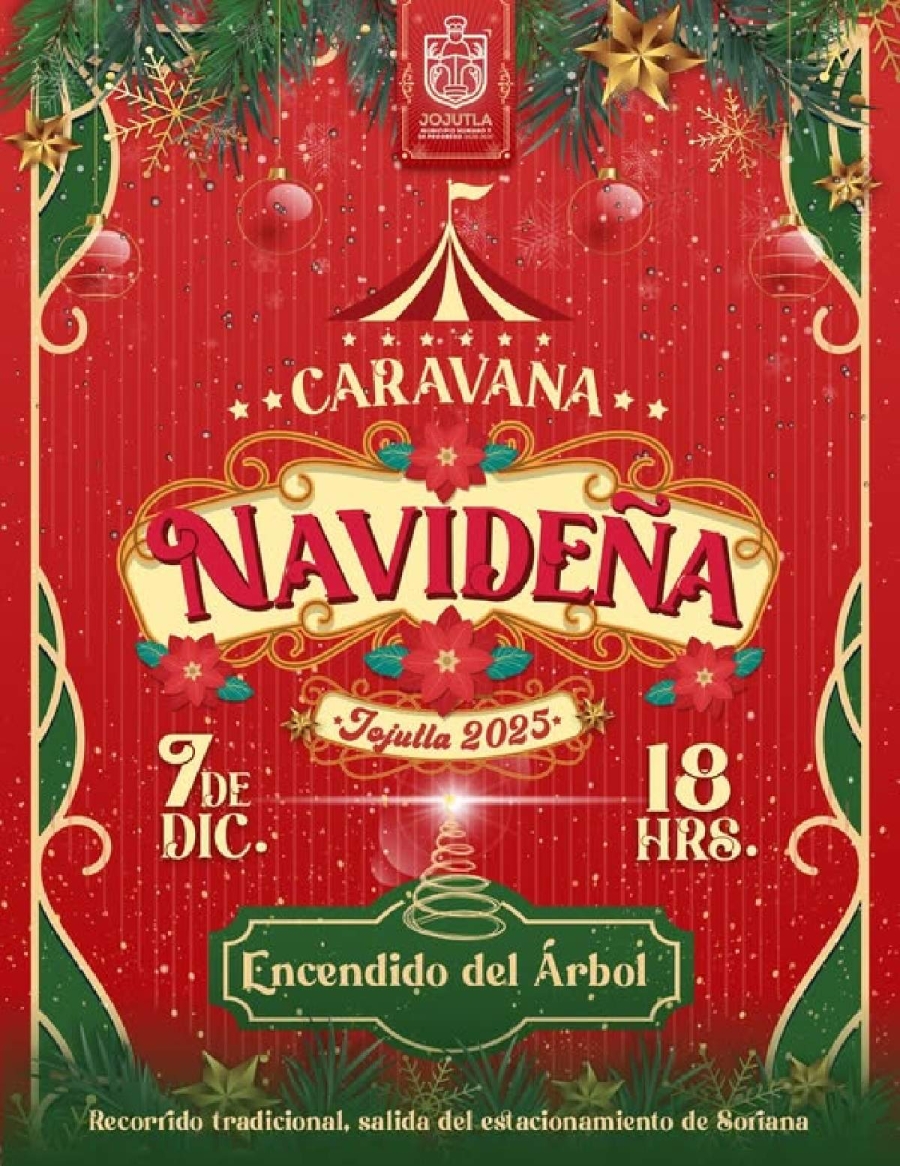 Este domingo se realizará la tradicional caravana navideña en Jojutla.  