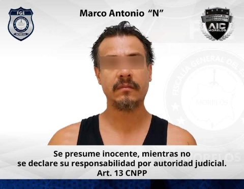 A prisión preventiva, hombre acusado de feminicidio