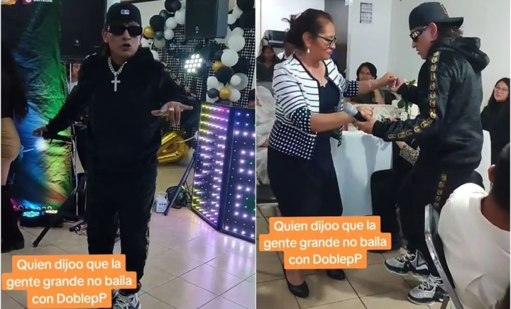 Imitador de &#039;Peso Pluma&#039; causa furor en fiesta familiar y se viraliza en TikTok