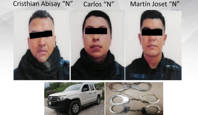 Portaban uniformes falsos de policía