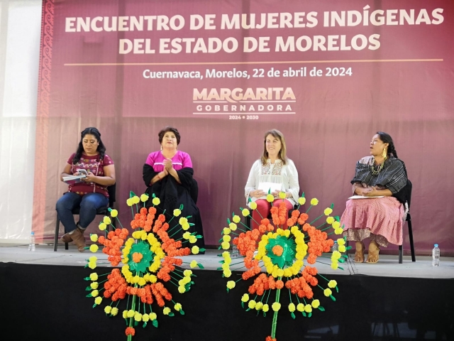 Acude Margarita González a encuentro con mujeres indígenas del estado de Morelos