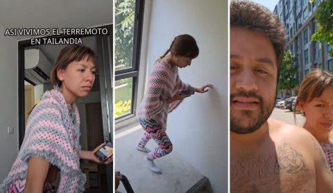 Mexicanos en Tailandia captan sismo y su reacción se vuelve viral
