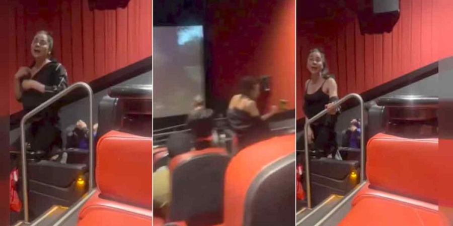 'Lady Cinemex': Mujer insulta y ataca a los asistentes en función de 'Challengers'