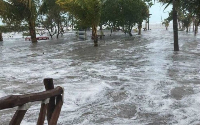 Evento &#039;Norte&#039; y frente frío 32 provocan inundaciones en Holbox