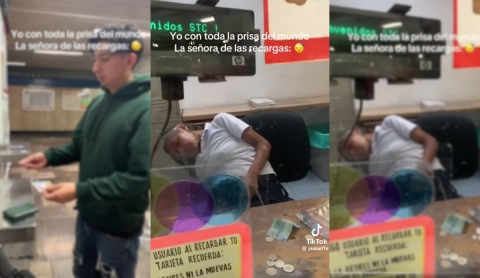 Captan a taquillera del Metro CDMX dormida durante su turno y el video se hace viral