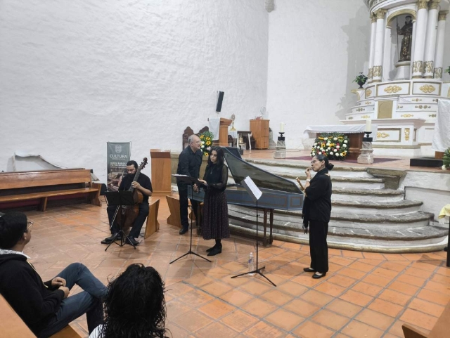 Realizan concierto barroco &ldquo;Pan &amp; Syrinx&rdquo; en exconvento de Santo Domingo de Guzm&aacute;n 