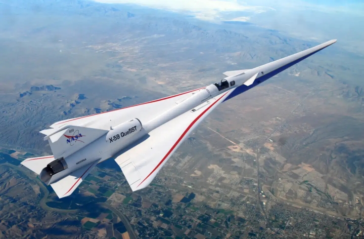 X-59 QueSST, el avión supersónico de la NASA que promete volar sin el ruidoso ‘boom’ sónico