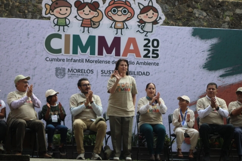 Inaugura gobernadora Margarita Gonz&aacute;lez Saravia 'Cumbre Infantil Morelense del Medio Ambiente 2025'