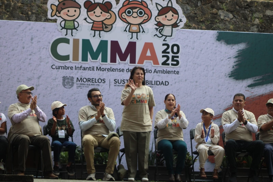Inaugura gobernadora Margarita González Saravia 'Cumbre Infantil Morelense del Medio Ambiente 2025'
