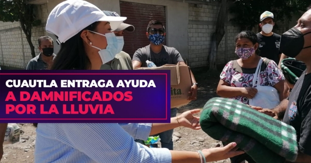 Las familias fueron apoyadas con despensas, cobijas, calzado y ropa. 