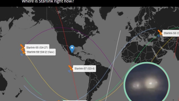Cómo ver en vivo el paso de los satélites Starlink y no confundirlos con OVNIs