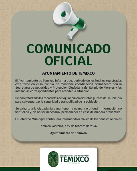 Refuerza Ayuntamiento de Temixco recorridos de vigilancia en distintos puntos del municipio