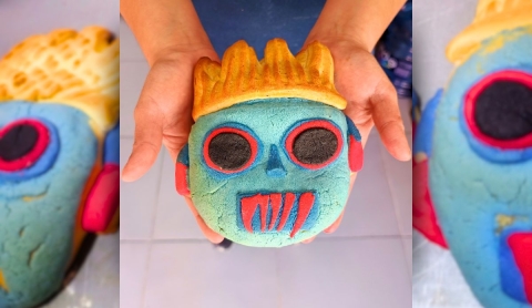 Panadería de Puebla lanza la ‘Tlaloconcha’, inspirada en Tláloc, dios de la lluvia