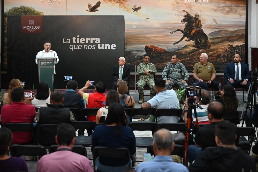 Presenta Mesa de Paz y Seguridad detenciones relevantes contra grupos delictivos en diferentes zonas de Morelos