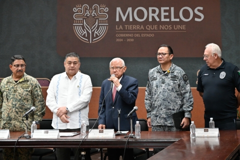 Integrantes de la Mesa de Paz y Seguridad destacaron detenciones relevantes y avance en arcos de seguridad en Cuautla