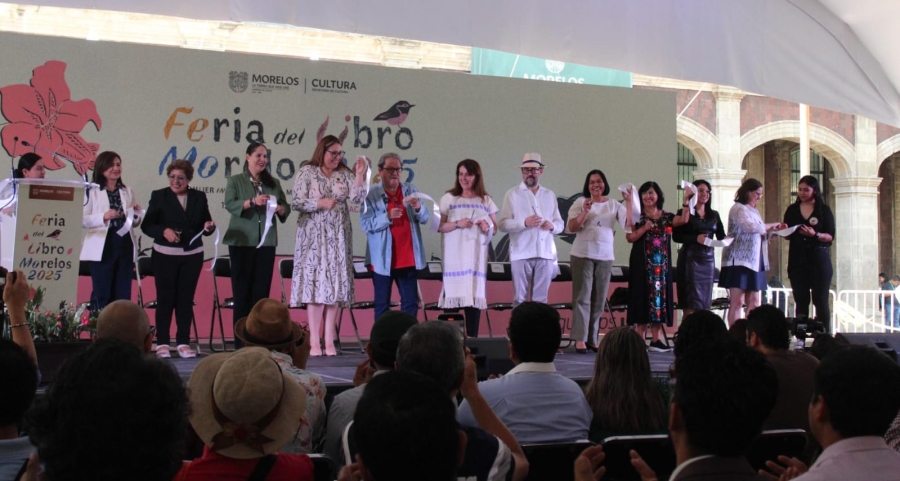 Inaugura gobernadora Margarita González Saravia la 'Feria del Libro Morelos 2025'