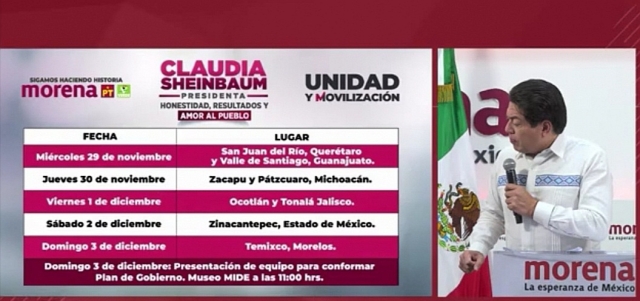 Nuevamente estará Claudia Sheinbaum en Morelos