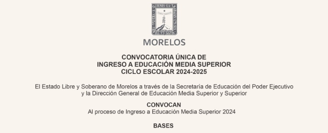 Informa Secretaría de Educación sobre convocatoria de ingreso a nivel medio superior