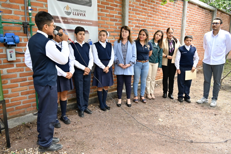 Concluye Gobierno de Morelos instalación de 324 sistemas de captación de agua de lluvia en escuelas del estado