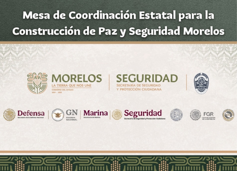 'Diálogo, herramienta fundamental para la paz': Mesa de Coordinación Estatal para la Construcción de Paz y Seguridad