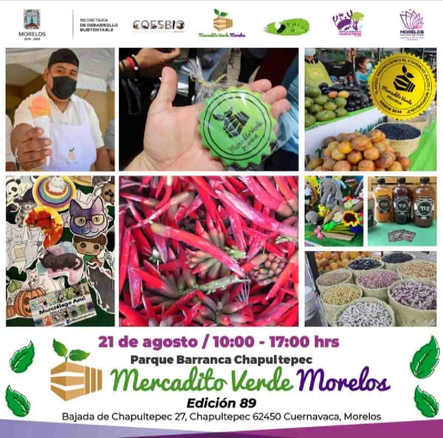 Este fin de semana se realizará el segundo Mercadito Verde de agosto