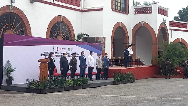 Llevan a cabo ceremonia de destrucción de armamento decomisado