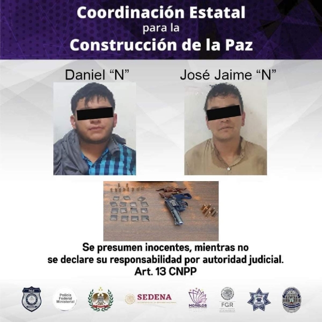 Se cayeron de una moto durante una persecución