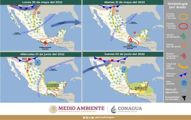 &#039;Agatha&#039; provocará tiempo inestable para Morelos: Ceagua