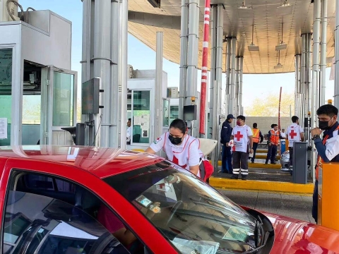 Integrantes de la Cruz Roja, delegación Jojutla, esperan una buena respuesta de la ciudadanía en la actual colecta.