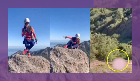 ¿Murió? Influencer cae a un barranco mientras grababa video para TikTok