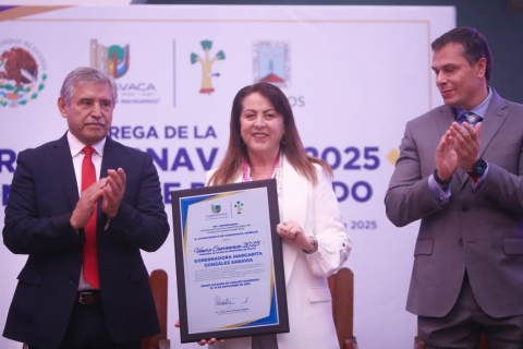 Distingue Ayuntamiento de Cuernavaca a Margarita Gonz&aacute;lez Saravia, primera mujer en gobernar Morelos