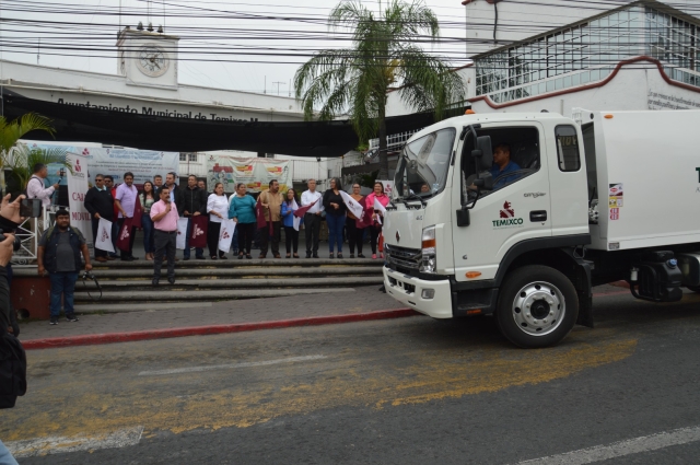 Temixco adquiere dos camiones compactadores de basura