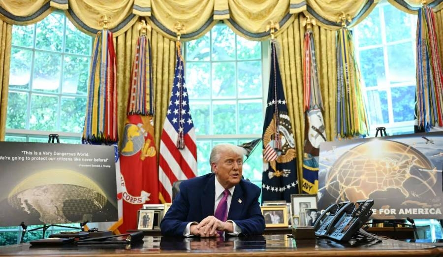 Trump anuncia construcción de cúpula dorada antimisiles para proteger a EU