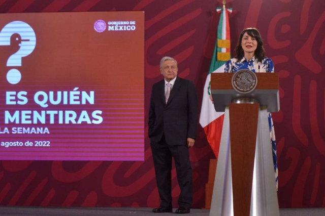 AMLO defiende a Elizabeth García Vilchis: ‘La apoyamos porque no le gusta a los mentirosos’