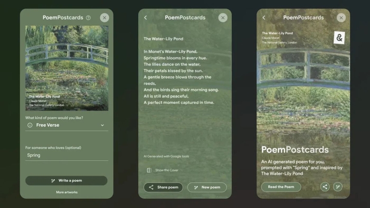 Poem Postcards: Google fusiona arte e inteligencia artificial