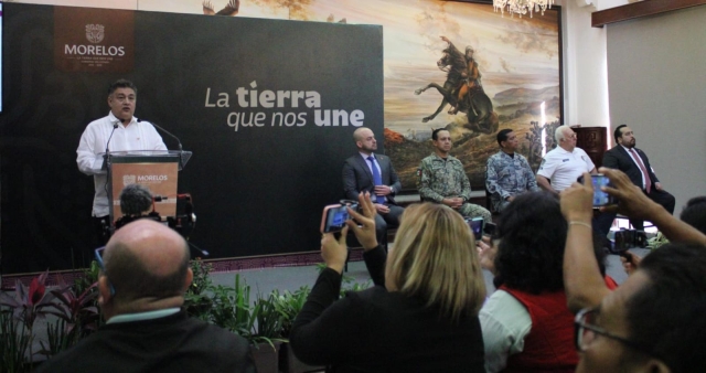 Da a conocer SSPC Morelos informe de prensa semanal, a nombre de la Mesa de Paz y Seguridad