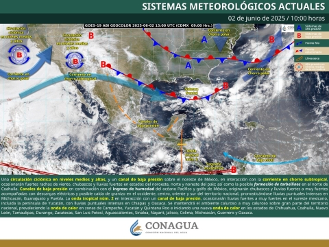Inicia junio con lluvias vespertinas y calor creciente para Morelos