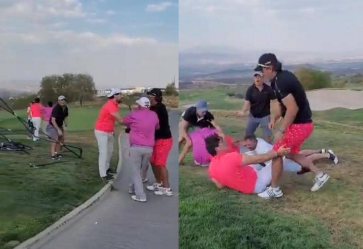 “Pelea campal” en campo de Golf.