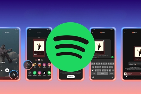 Spotify lanza función de mensajes directos para compartir música y pódcast