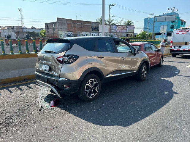  Los tres vehículos involucrados en el choque fueron trasladados a un corralón.