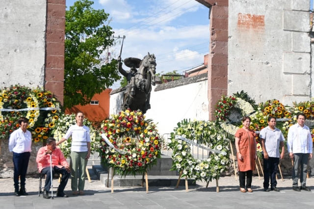 Honran gobiernos de Morelos y M&eacute;xico memoria de Emiliano Zapata con acciones de justicia para el campo y sus mujeres