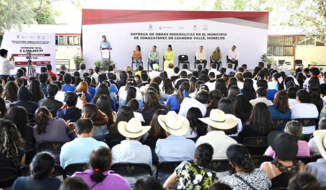 Ejerce gobierno de Cuauhtémoc Blanco proyecto para garantizar el suministro de agua en Jonacatepec