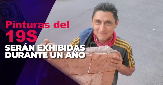 Los propios damnificados aportaron los escombros para que fueran intervenidos por los artistas y dejaran sobre ellos una imagen del hecho que transformó al municipio.