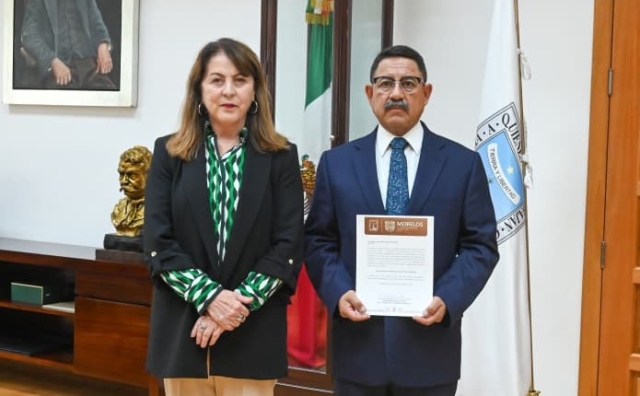 Nombra gobernadora Margarita Gonz&aacute;lez Saravia a Jos&eacute; Luis Bucio Quiroz como titular de la SSPC Morelos