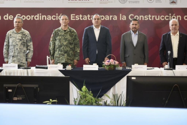 Encabeza gobernador la Mesa de Coordinación Estatal para la Construcción de la Paz, en &#039;Los Belenes&#039;