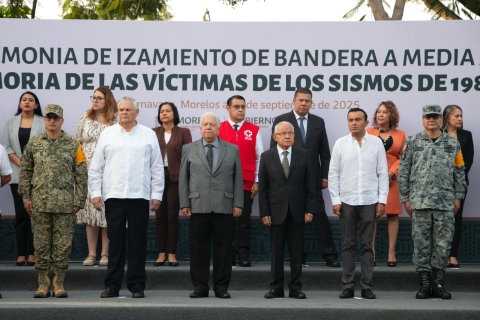 TSJ participa en ceremonia cívica en memoria de las víctimas de los sismos de 1985 y 2017