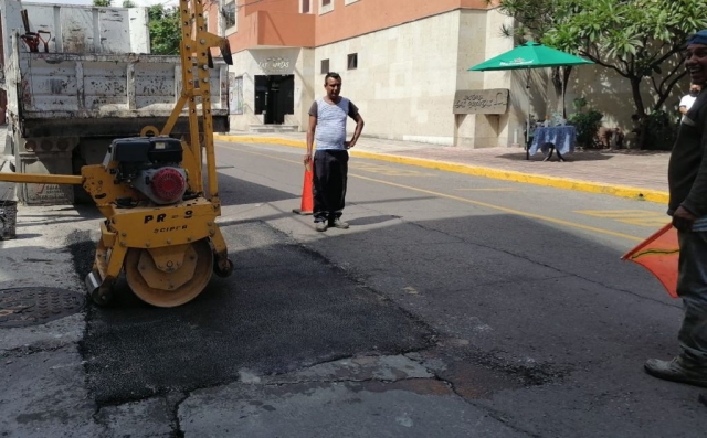 SAPAC da continuidad con labores de bacheo en Cuernavaca