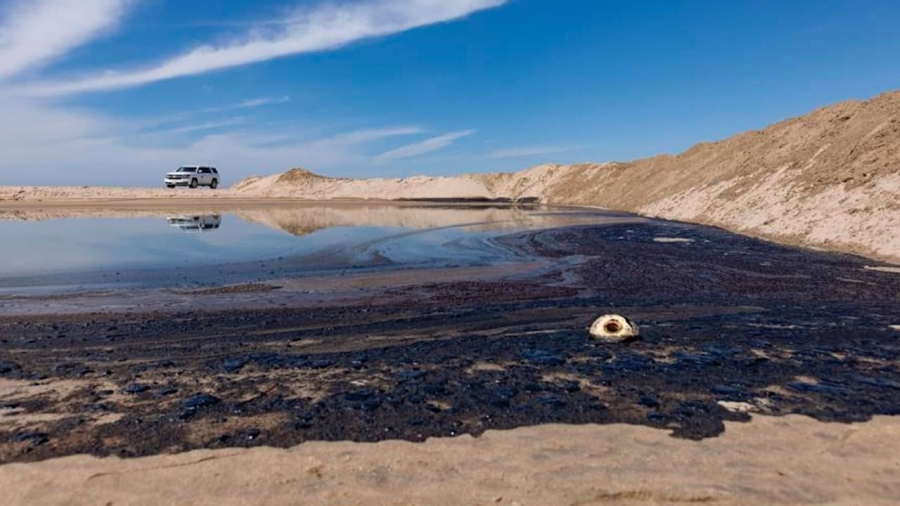 Derrame de petróleo en California.