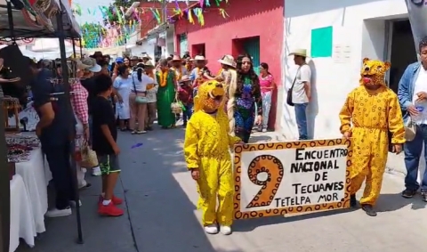 Llevan a cabo Noveno Encuentro Nacional de Tecuanes en Tetelpa, en Zacatepec
