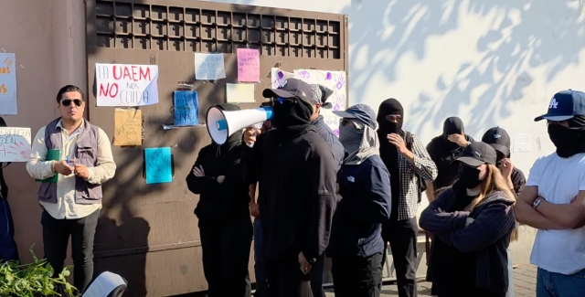 Estudiantes de la UAEM denuncian amenazas durante protestas